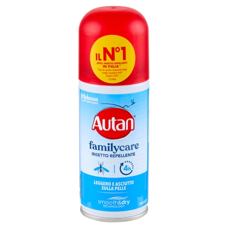 Autan Family Care Spray Secco Insetto Repellente e Antizanzare, 100 ml